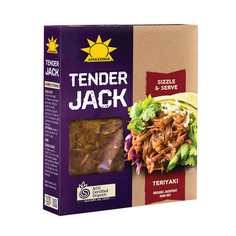 Amazonia Organic Tender Jack (Pulled Jackfruit) - Teriyaki 300g