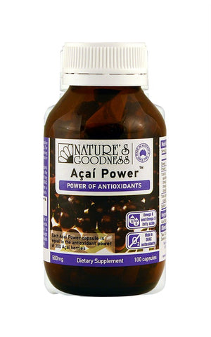 Nature's Goodness Power of Antioxidants - Acai Powder 100 Caps