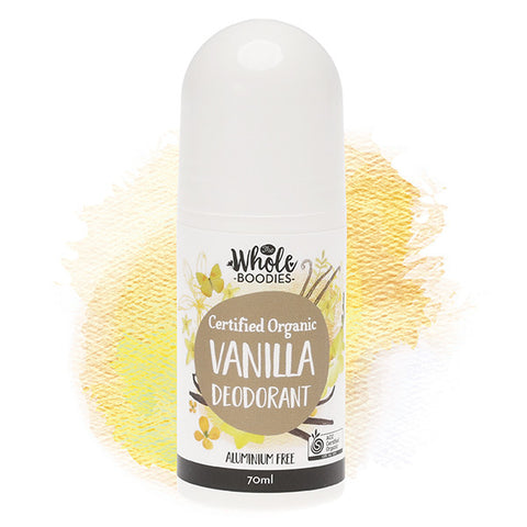 The Whole Boodies Organic Roll-on Deodorant - Vanilla 70ml