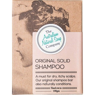 The Australian Natural Soap Co. Solid Shampoo Bar - Original 100g