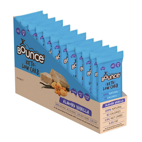BOUNCE KETO Vegan Low Carbs Plant Protein Snack Bars 35g