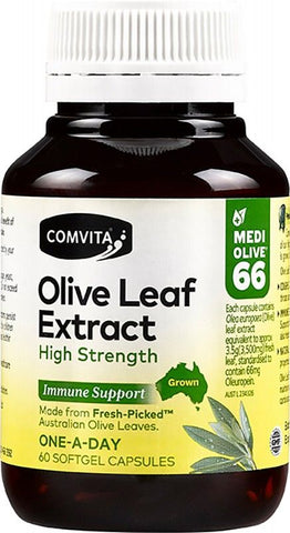 COMVITA Olive leaf extract High Strength Immune Support - 60 Capsules