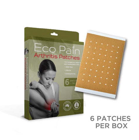 BYRON NATURALS Eco Pain Eze Arthritis Relief Arnica Patches x 6pc