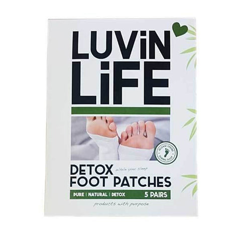 LUVIN LIFE Herbal Foot Patches Contains 5 Pairs (10 Patches)