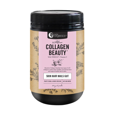 Nutra Organics Collagen Beauty + VitC (Skin Hair Nails Gut) 300g - Wildflower