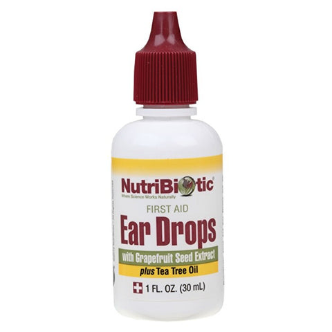 NUTRIBIOTIC First Aid Ear Drops with Grapefruit Seed Extract & Tea Tree Oil 30ml