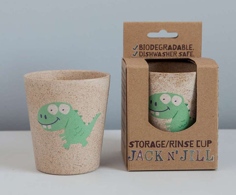 Jack N Jill Rinse Storage Biodegradable Cup Dino