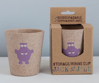 Jack N Jill Rinse Storage Biodegradable Cup Hippo