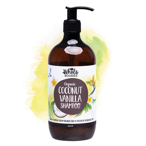 The Whole Boodies Hair Shampoo - Coconut Vanilla 500ml